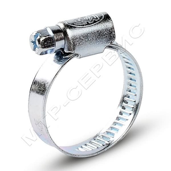 Хомут червячный 40-60/9 W1 оцинковка